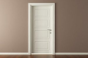 Precio de una puerta lacada blanca instalada