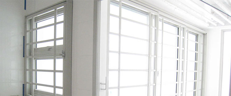 Rejas de aluminio para ventanas y puertas